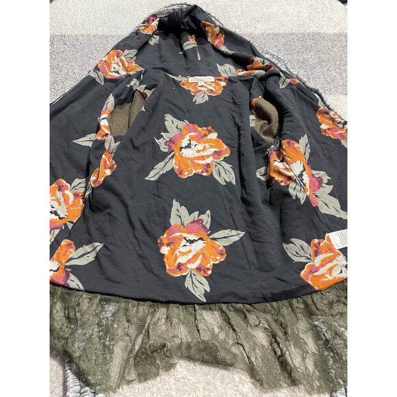 Scrapbook Hooded Utility Jacket Full Zip Lace Trimmed Womens Medium Olive JP574T - Picture 9 of 11